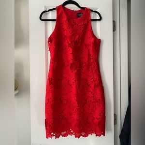 NWT JCREW Red Lace Dress Size 4